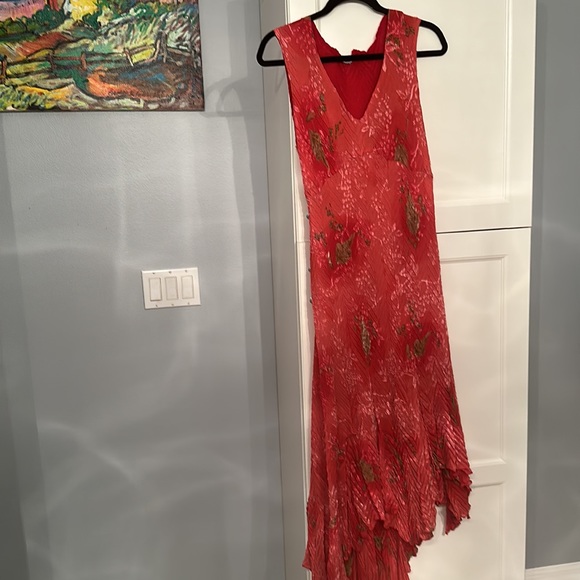 Maxi dress komarov. Large. Coral evening cruise wear - Picture 7 of 7